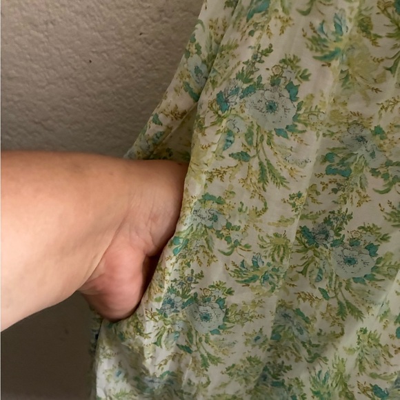 Free People Shea Printed Undersea Combo Button Back Closure Mini Dress M - Picture 10 of 16